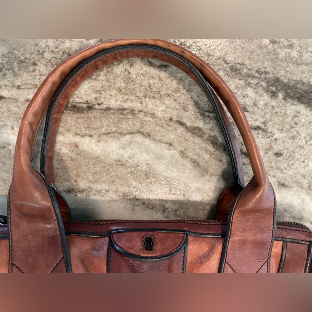 Fossil 1954 Vintage Reissue Brown Leather Weekender Bag - Picture 16 of 16